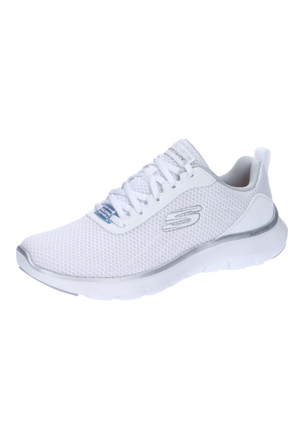 skechers - Buty Kobieta Skechers Flex Appeal 5.0 Uptake biały. Kolor: biały. Materiał: syntetyk, materiał. Szerokość cholewki: normalna. Model: Skechers Sport. Sport: turystyka piesza