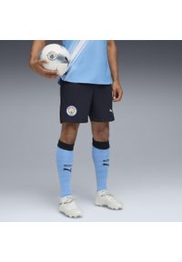 Puma - Męskie szorty Manchester City 25/26 PUMA Deep Navy Team Light Blue. Kolor: niebieski. Materiał: tkanina. Sport: piłka nożna
