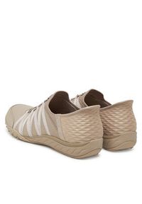 skechers - Skechers Sneakersy Slip-Ins: Breathe Easy - Roll With Me 100593/TPE Beżowy. Kolor: beżowy. Materiał: materiał #2