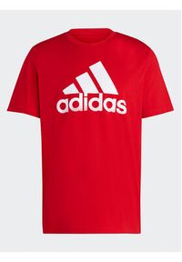 Adidas - adidas T-Shirt Essentials Single Jersey Big Logo T-Shirt IC9352 Czerwony Regular Fit. Kolor: czerwony. Materiał: bawełna #4