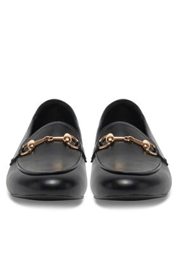 DeeZee Loafersy 10-633 Czarny. Kolor: czarny. Materiał: skóra