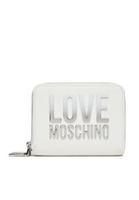 Love Moschino - Duży Portfel Damski LOVE MOSCHINO. Kolor: biały