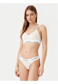 Calvin Klein Underwear Stringi 0000F3786E Beżowy. Kolor: beżowy. Materiał: bawełna #2