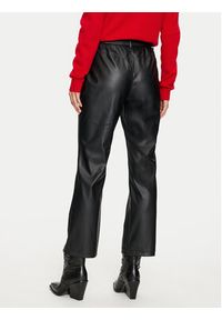 Vila Spodnie z imitacji skóry Paloma 14098247 Czarny Flare Fit. Kolor: czarny. Materiał: skóra
