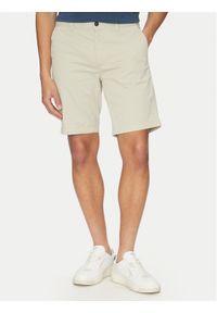 BOSS Szorty materiałowe 50536723 Beżowy Slim Fit. Kolor: beżowy. Materiał: bawełna #1