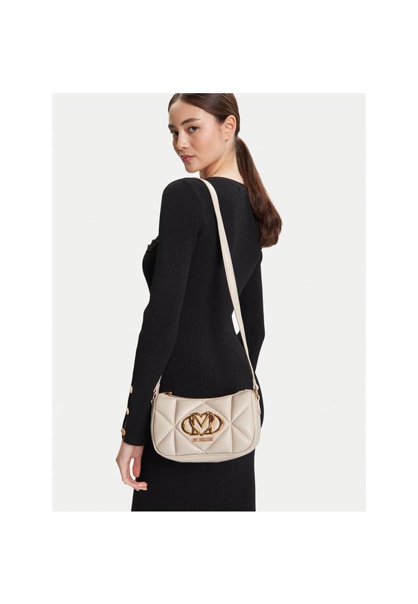 Love Moschino - Torebka LOVE MOSCHINO. Kolor: beżowy