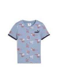 Puma - Dziecięca koszulka Little Runners PUMA Cool Blue. Kolor: niebieski. Sport: joga i pilates