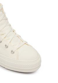 Converse Trampki Chuck Taylor All Star Lift Platform Beads A16107C Écru. Kolor: kremowy. Materiał: materiał. Obcas: na platformie #5