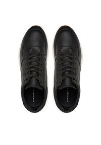 TOMMY HILFIGER - Tommy Hilfiger Sneakersy Premium Leather Hybrid FM0FM05700 Czarny. Kolor: czarny. Materiał: skóra #3