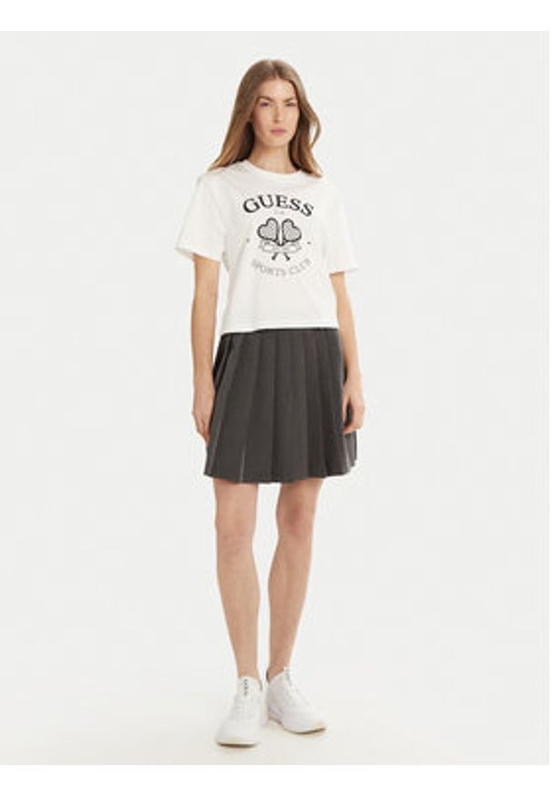 Guess T-Shirt V5GI04 I3Z14 Biały Regular Fit. Kolor: biały. Materiał: bawełna