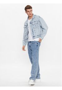 Calvin Klein Jeans Kurtka jeansowa J30J323319 Błękitny Regular Fit. Kolor: niebieski. Materiał: bawełna