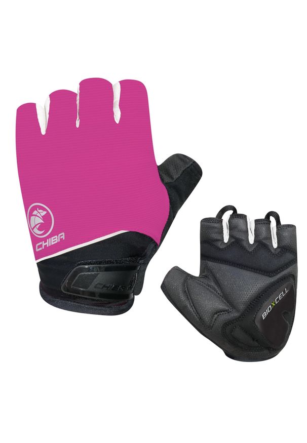 CHIBA - Rękawiczki rowerowe Chiba Bioxcell Lady. Kolor: wielokolorowy, różowy, czarny