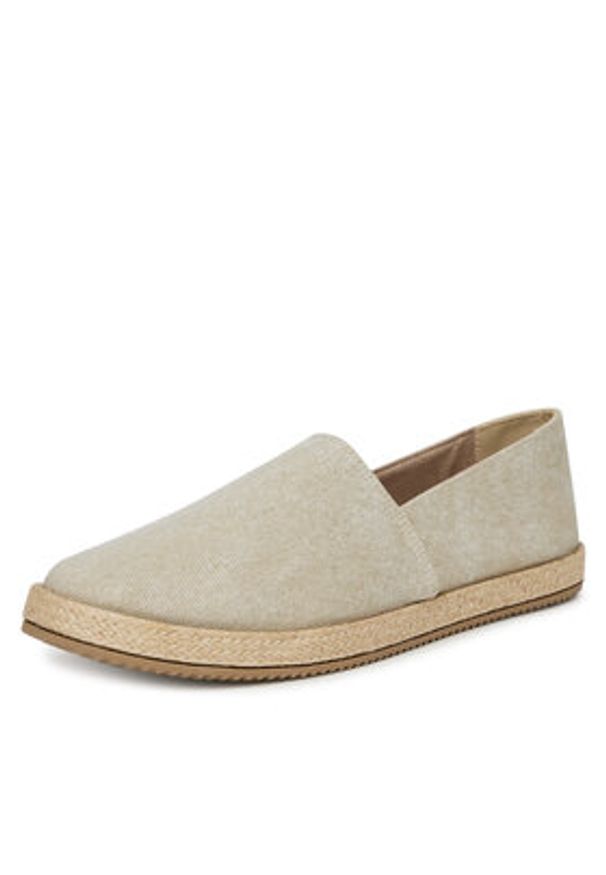 Lanetti Espadryle MF1594-1 Beżowy. Kolor: beżowy. Materiał: materiał