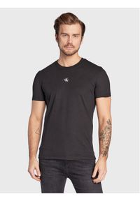 Calvin Klein Jeans T-Shirt Monogram J30J322466 Czarny Regular Fit. Kolor: czarny. Materiał: bawełna #1
