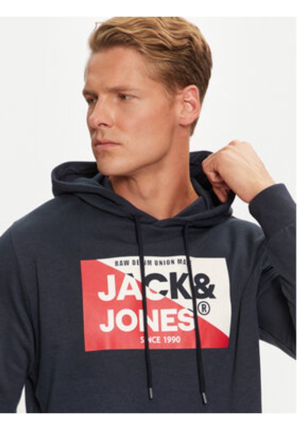 Jack & Jones Bluza Nolan 12256849 Granatowy Standard Fit. Kolor: niebieski. Materiał: bawełna, syntetyk
