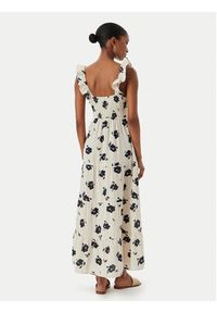 Vero Moda Sukienka letnia Dicthe 10341603 Beżowy Regular Fit. Kolor: beżowy. Materiał: bawełna. Sezon: lato #2