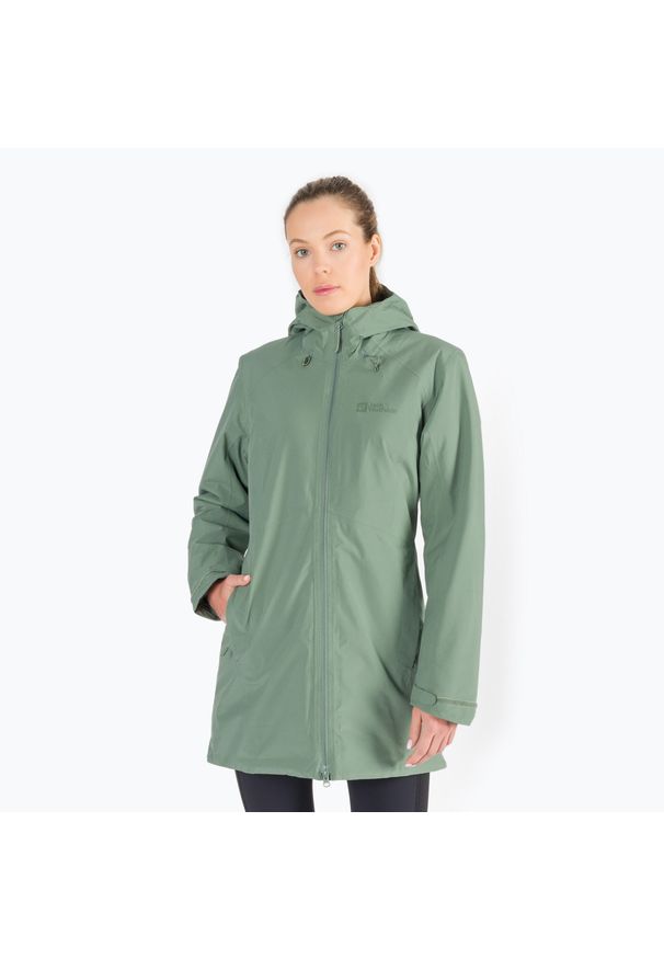 Kurtka zimowa damska Jack Wolfskin Heidelstein Ins. Kolor: zielony. Sezon: zima
