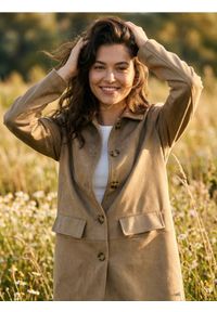 Sinsay - Płaszcz - zielony. Kolor: zielony #1