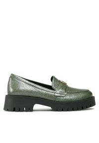 Loafersy R.Polański. Kolor: zielony