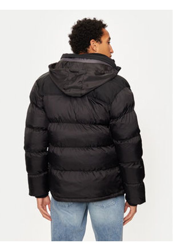 Schott NYC Kurtka zimowa UTAH Czarny Regular Fit. Kolor: czarny. Materiał: syntetyk. Sezon: zima