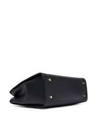 TOMMY HILFIGER - Tommy Hilfiger Torebka Th Daily Satchel Mono AW0AW18418 Czarny. Kolor: czarny. Materiał: skórzane #7