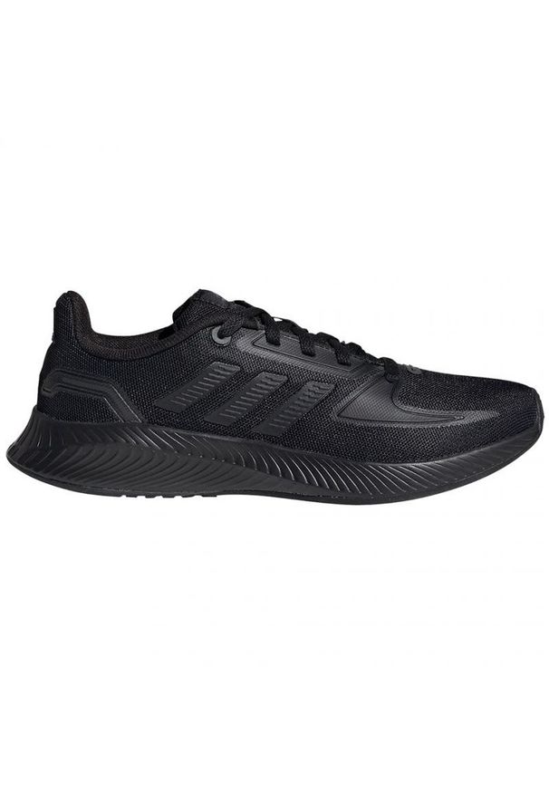Adidas - Buty adidas Runfalcon 2.0 Jr FY9494 czarne. Kolor: czarny. Materiał: materiał, syntetyk, guma. Szerokość cholewki: normalna
