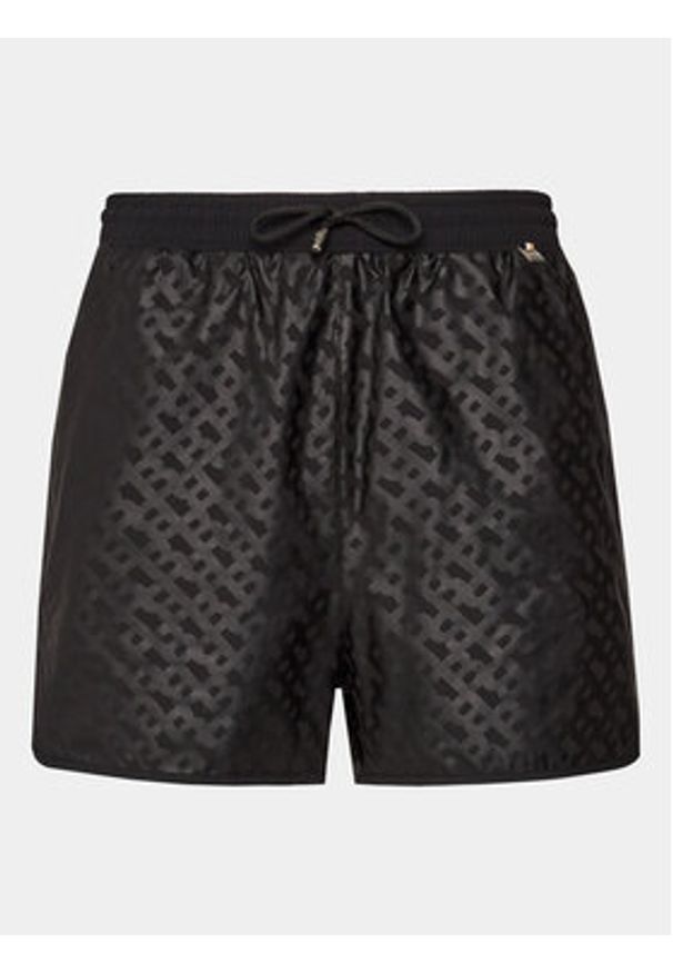 BOSS - Boss Szorty kąpielowe Mono 50515295 Czarny Regular Fit. Kolor: czarny. Materiał: syntetyk