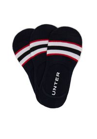 Hunter Zestaw 3 par stopek unisex AS_HUNTER_03S_SS25 (3-PACK) Granatowy. Kolor: niebieski. Materiał: materiał, bawełna