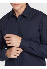 Hugo Koszula Elisha02 50479396 Granatowy Extra Slim Fit. Kolor: niebieski. Materiał: bawełna #2