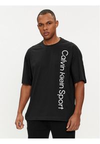 Calvin Klein Performance T-Shirt 00GMS4K173 Czarny Regular Fit. Kolor: czarny. Materiał: bawełna #1