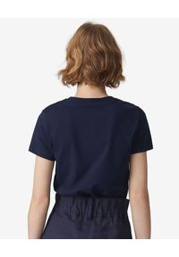 Kenzo - KENZO - Granatowa koszulka z logo. Kolor: niebieski. Materiał: bawełna. Wzór: aplikacja. Styl: klasyczny #6