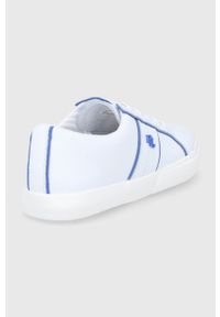 Lauren Ralph Lauren buty skórzane JANSON2 kolor biały. Nosek buta: okrągły. Zapięcie: sznurówki. Kolor: biały. Materiał: skóra