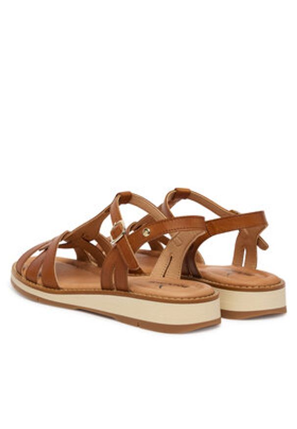 Pikolinos Sandały Roquetas W9B-0789 Brązowy. Kolor: brązowy. Materiał: skóra