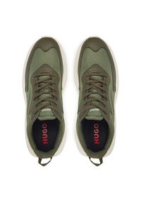 Hugo - HUGO Sneakersy Leon 50536960 Zielony. Kolor: zielony. Materiał: materiał #4
