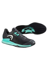 Buty do tenisa męskie Head Sprint Pro 3.5. Kolor: zielony, czarny, niebieski, wielokolorowy. Materiał: materiał, syntetyk. Szerokość cholewki: normalna. Sport: tenis, bieganie
