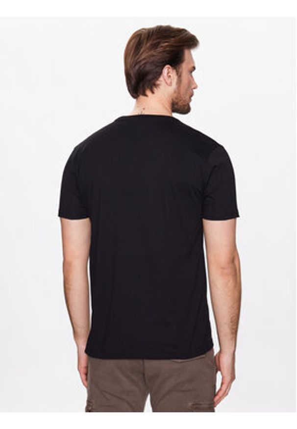 Alpha Industries T-Shirt Basic 100501RB Czarny Regular Fit. Kolor: czarny. Materiał: bawełna