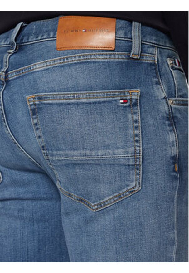 TOMMY HILFIGER - Tommy Hilfiger Jeansy Denton MW0MW39033 Niebieski Straight Fit. Kolor: niebieski