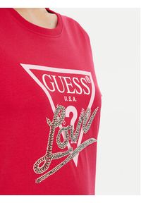 Guess T-Shirt W5RI10 I3Z14 Czerwony Regular Fit. Kolor: czerwony. Materiał: bawełna #5