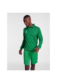 Poliestrowa bluza z kapturem Hummel Authentic. Typ kołnierza: kaptur. Kolor: zielony. Materiał: poliester. Sport: fitness #1