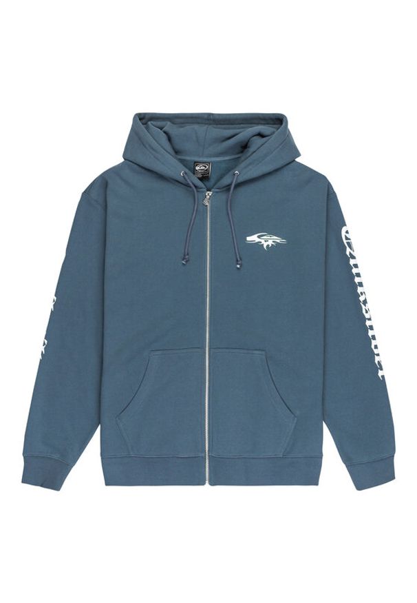 Quiksilver Bluza Old English EQYFT05156 Niebieski Oversize. Kolor: niebieski. Materiał: bawełna, syntetyk