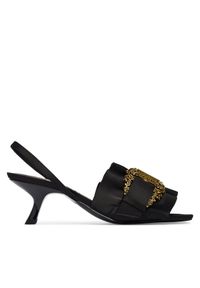 Versace Jeans Couture Sandały 80VA3S48 ZS185 Czarny. Kolor: czarny. Materiał: materiał #1