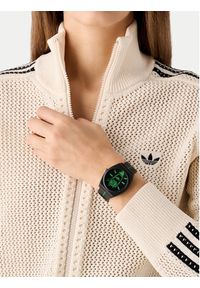 Adidas - adidas Zegarek Project Two AOST25040 Czarny. Kolor: czarny. Materiał: guma #2