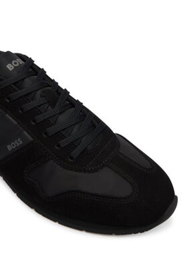 BOSS Sneakersy Levon 50562619 Czarny. Kolor: czarny. Materiał: materiał