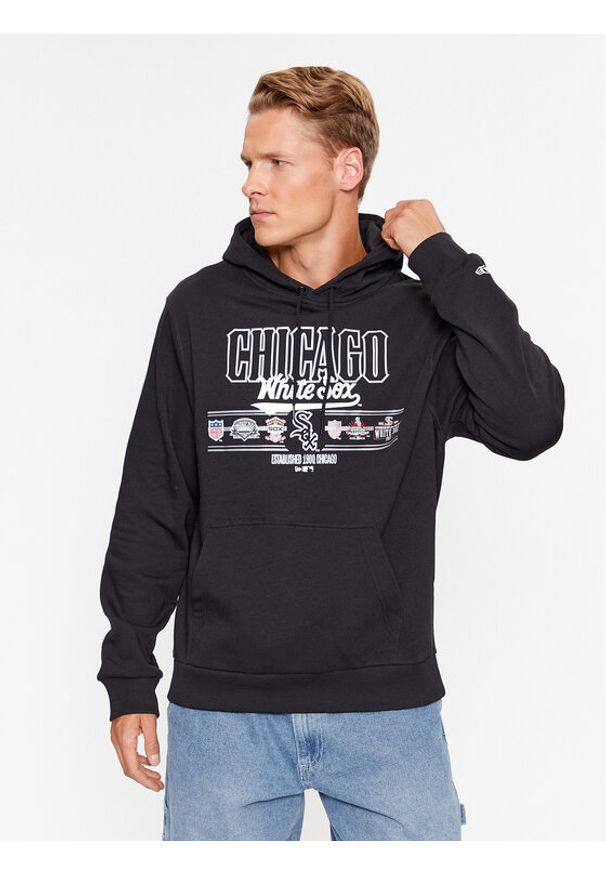 New Era Bluza Chicago White Sox MLB Team Graphic 60416315 Czarny Regular Fit. Kolor: czarny. Materiał: bawełna