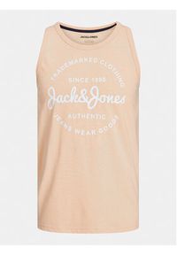 Jack & Jones - Jack&Jones Tank top Jjforest 12248622 Pomarańczowy Standard Fit. Kolor: pomarańczowy. Materiał: syntetyk, bawełna #5