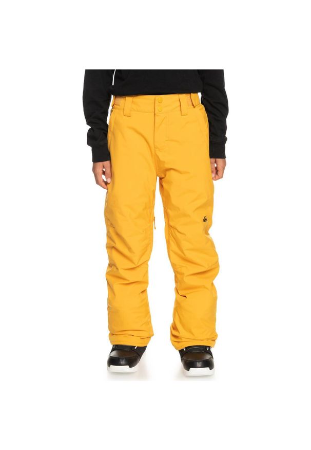 Spodnie snowboardowe dziecięce Quiksilver Estate Youth. Kolor: żółty. Sport: snowboard