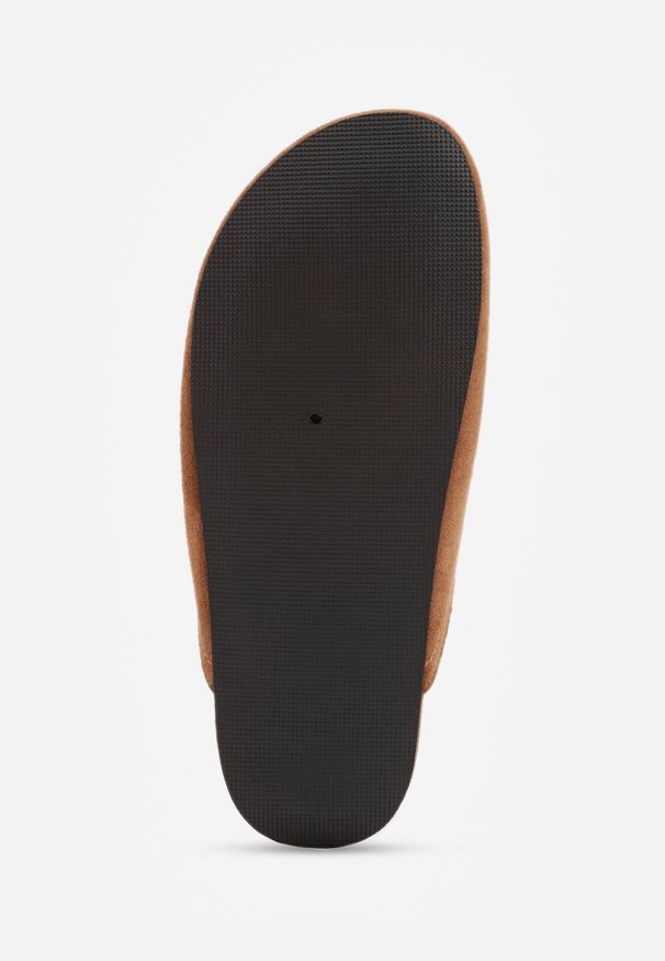 Born2be - Jasnobrązowe Klapki VICES Typu Mule z Koralikami Frędzlami i Kokardą Dioleora. Okazja: na co dzień. Kolor: brązowy. Wzór: aplikacja. Styl: elegancki, casual