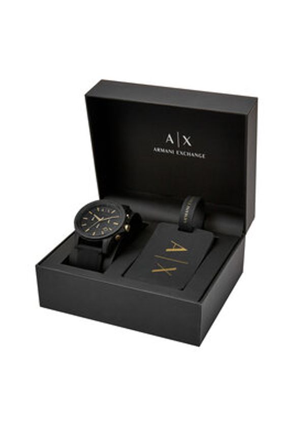 Armani Exchange Zegarek Outerbanks AX7105 Czarny. Kolor: czarny. Materiał: syntetyk