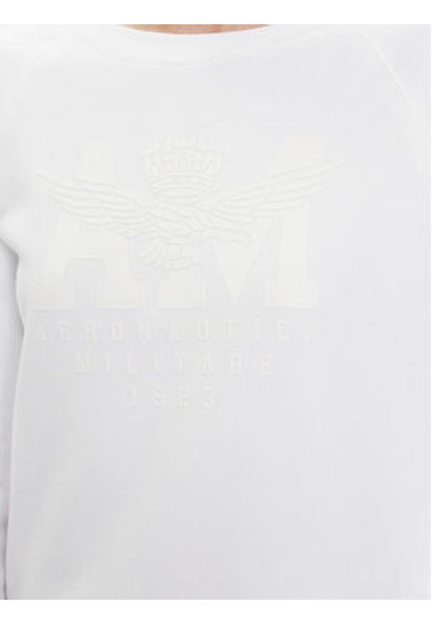 Aeronautica Militare Bluza 241FE1890DF541 Biały Regular Fit. Kolor: biały. Materiał: bawełna