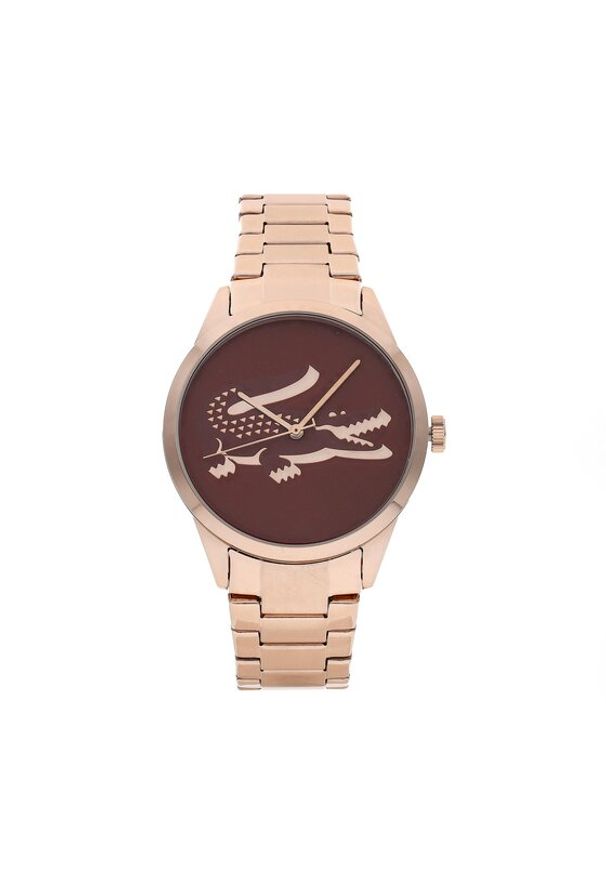 Lacoste Zegarek Ladycroc 2001191 Różowe złoto. Kolor: złoty, różowy, wielokolorowy